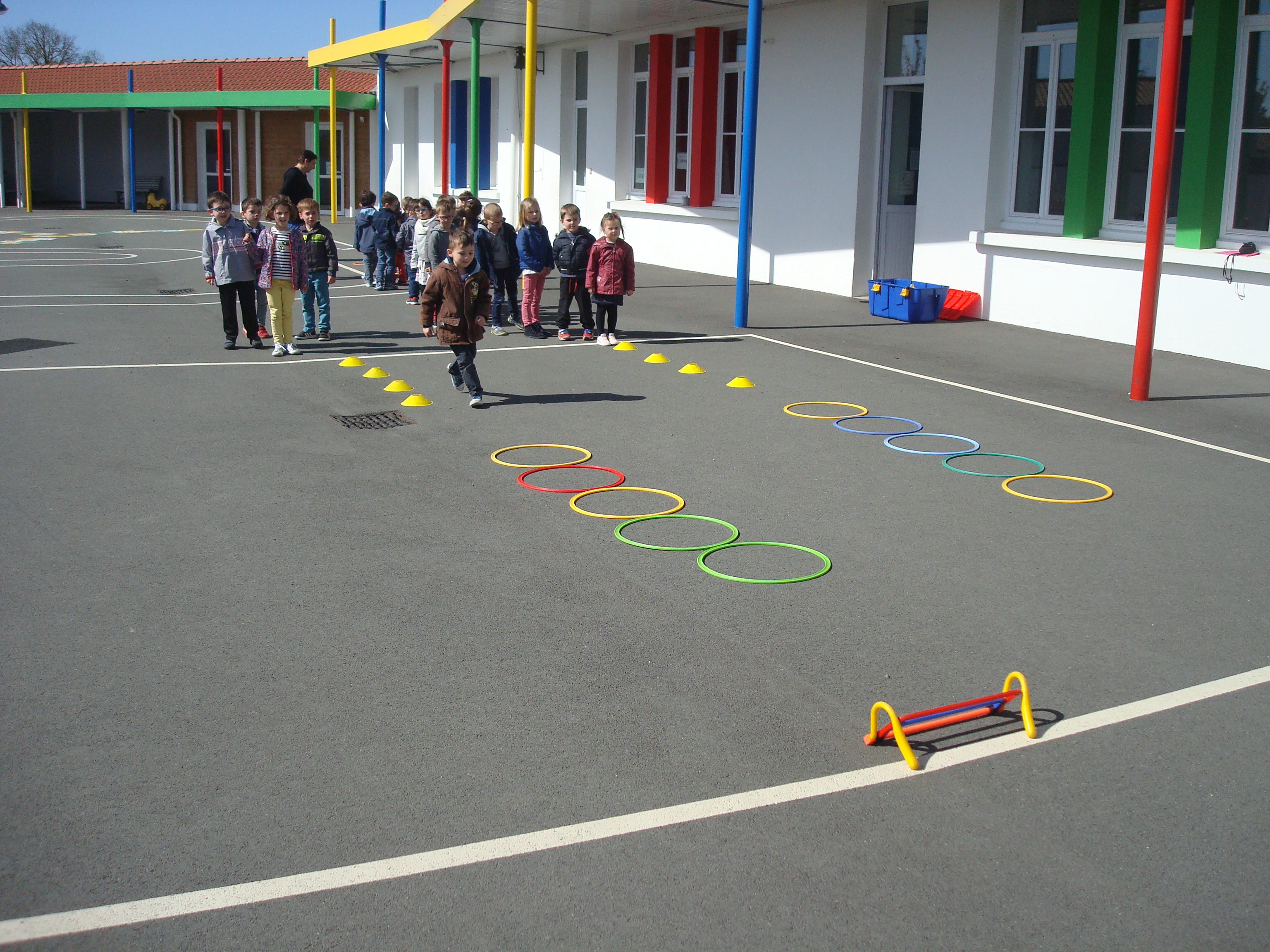 Athlétisme en cycle 1 Ecole St Pierre La Chapelle Hermier